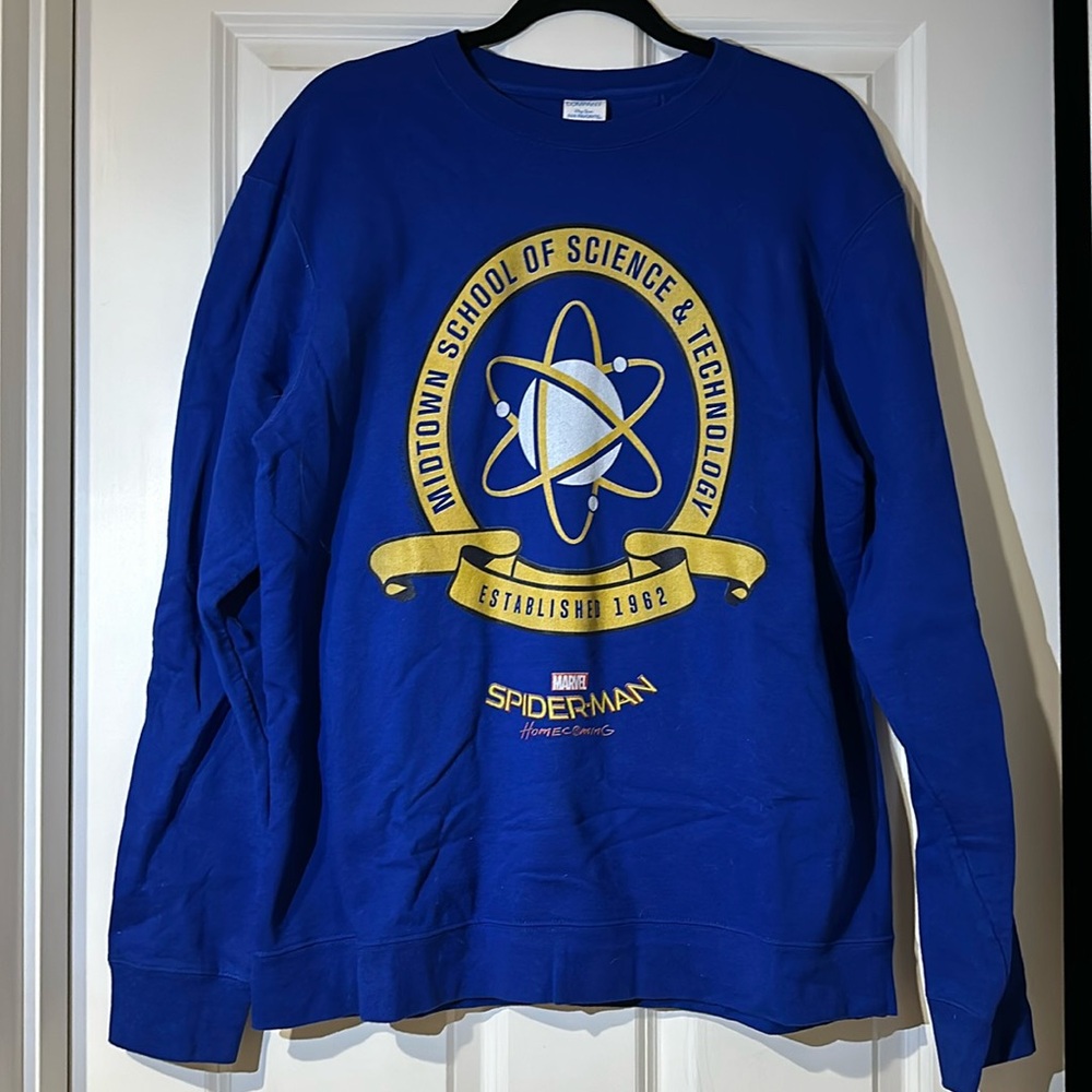 Marvel Spider-Man: Homecoming School Uniform Sweatshirt Royal Blue